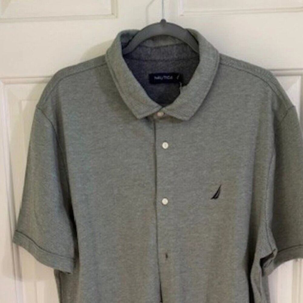 NWT Nautica Men’s Seaside Green Short Sleeve Button Up Shirt Size XL